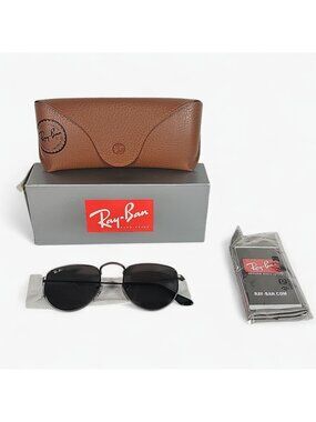 Ray Ban RB 3958 Elon 9229/B1 Gunmetal Sunglasses 47-20-140 Italy NWT w/ Case